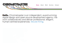 Tablet Screenshot of chrometoaster.com